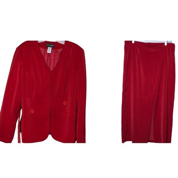 Vintage MetroStyle Skirt‎ Set Red - Picture 1 of 16